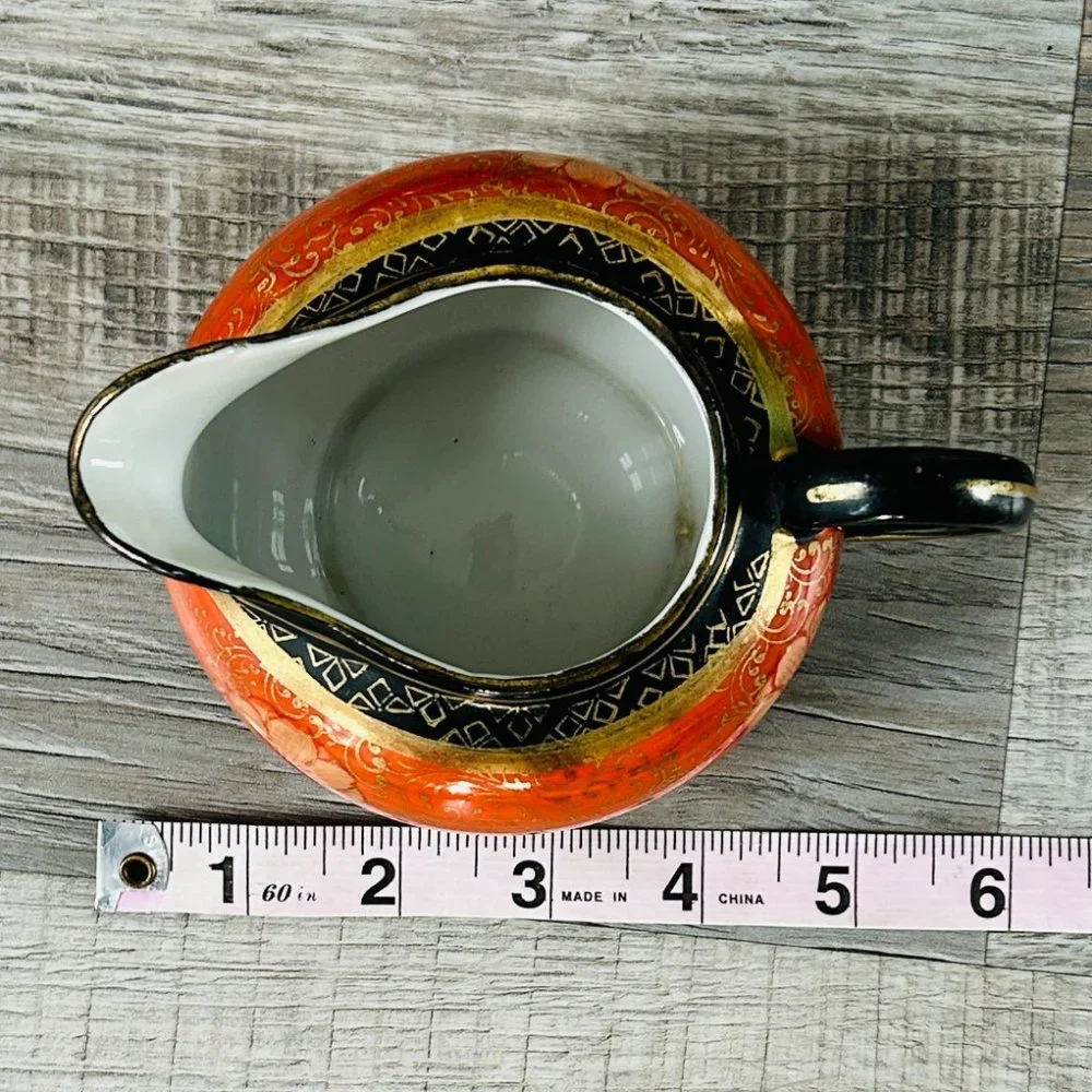VINTAGE TT Takito Company Hand Painted Japan Tea Pot and Creamer